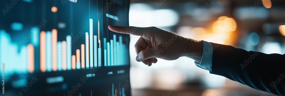 Aufkleber Engaging in the process of analyzing business data via the use of interactive dashboards facilitates better understanding and communication of important information for making informed decisions