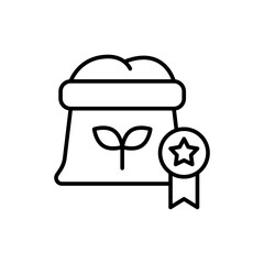 Best Fertilizer outline icons, minimalist vector illustration ,simple transparent graphic element .Isolated on white background