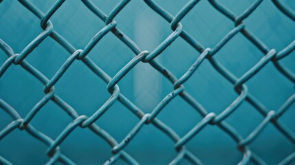 Fototapeta premium Intricate network grid pattern with deep depth of field focus representing unauthorized access attempts cyber security threats and digital infrastructure protection concepts