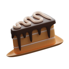 Cake 3d illustration