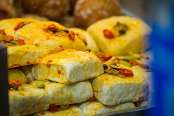 a classic Chinese delicacy—steamed stinky tofu sprinkled with chili peppers and green onions