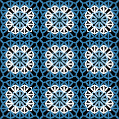 Fototapeta premium Pattern with crochet granny square wallpaper handmade decorative art design print 