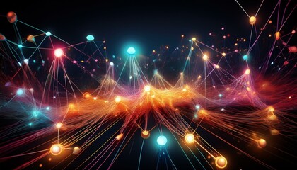 Lighting waving mountains network