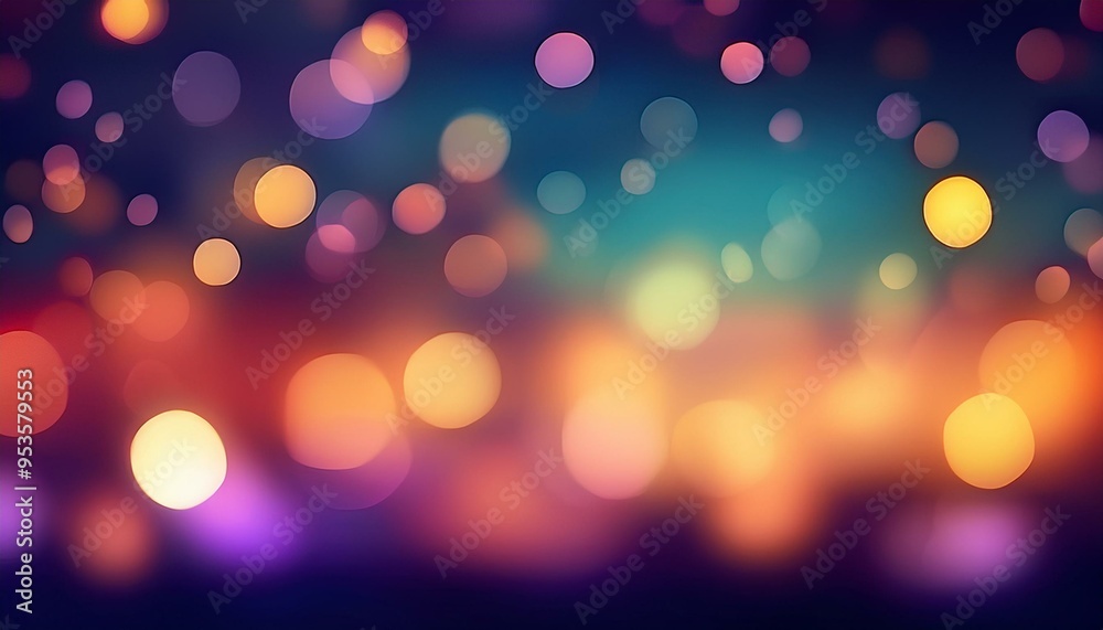 Wall mural Abstract blurry bokeh background