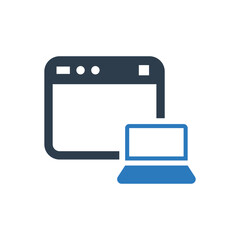 Website laptop icon