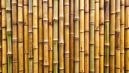 Fototapeta premium Bamboo fence background with natural texture and pattern, bamboo, fence, background, texture, pattern, natural, outdoor
