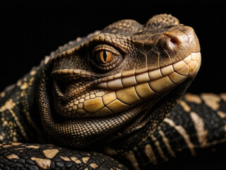 A chameleon with sunglasses	