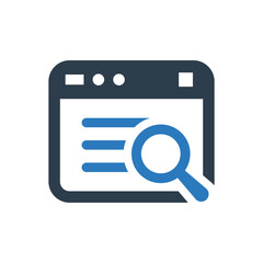 Website search analytics icon