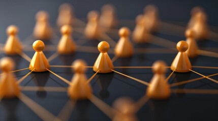 Conceptual of affiliate marketing networks with partner websites and commissions shown in a blurred depth of field background