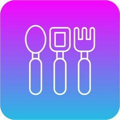 Fototapeta premium Baby cutlery Icon