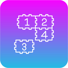 Fototapeta premium Puzzle Icon