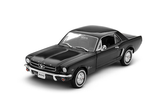 Black Ford Mustang 260 Model Toy Car on transparent Background