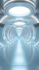 Fototapeta premium Future sci-fi space channel