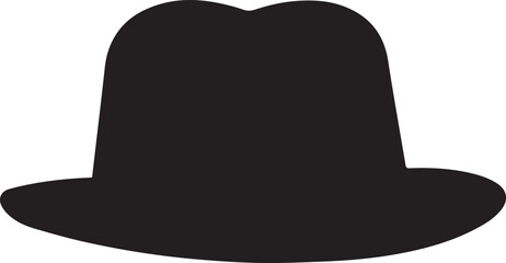Hat silhouette vector illustration  design