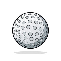 Golf ball icon. Sport and game symbol. Competition concept. Vector illustration