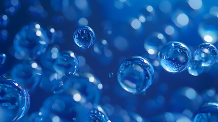 Light liquid water molecules essence abstract background