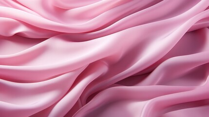 Obraz premium Pink silk fabric draped close up