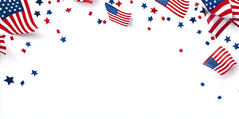 Obraz premium Elezioni presidenziali americane. Stati Uniti d'America. Spazio per messaggio.