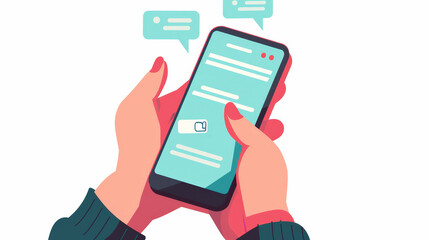 text message on phone screen