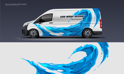 Universal Racing Car wrap livery design paint motif. © liveryworks