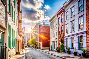 Fototapeta premium urban forms light and colors