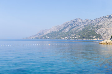 Brela in Croatia at the golden hour