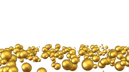 光り輝く金の粒子が飛び散るイラスト