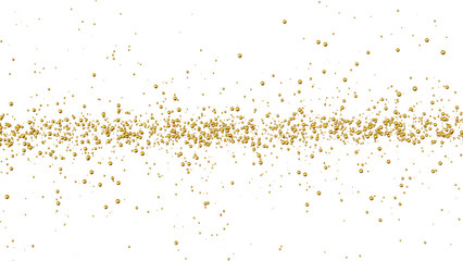 光り輝く金の粒子が飛び散るイラスト