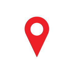 Map pointer icon. Location symbol. Vector Illustration