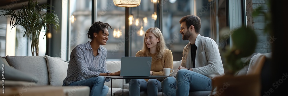 Poster Collaborative efforts in a modern workspace are vital for meaningful business discussions and effective outcomes, enhancing communication and teamwork while fostering innovation and productivity