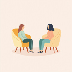 illustration of a therapy session