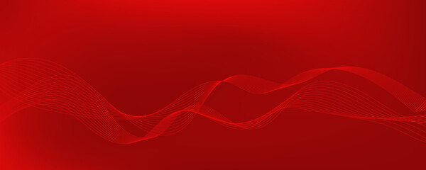 Abstract red wave background