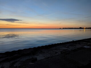 Sunrise on Lake Michigan