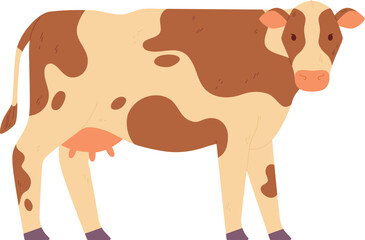 Cow icon. Farm livestock. Domestic color animal