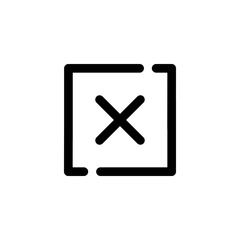 Fototapeta premium Cross icon. Close icon. Wrong icon.