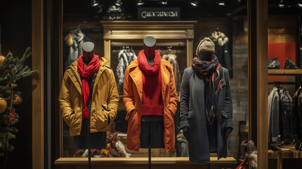 Women's autumn clothing store. 