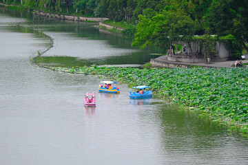 Fototapeta premium boat on the river