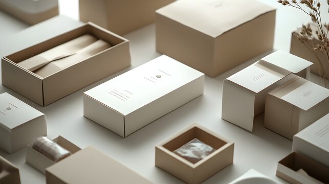 Sustainable Packaging Innovation with Elegant Minimalist Paper Based Design