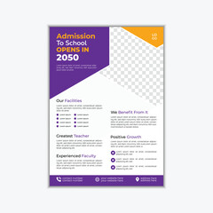 School and collage Admission Flyer Design 