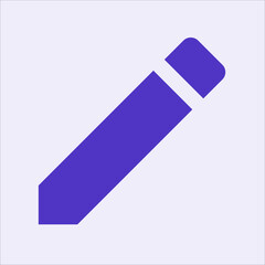 pencil blue vector icon