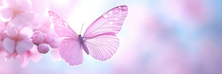 lovely wallpaper with butterflies