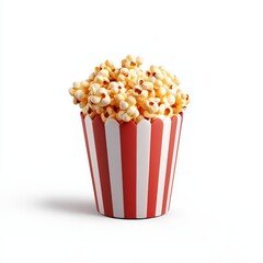 Isometric Illustration of 3d popcorn shop icon