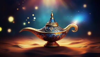 magic lamp with lights