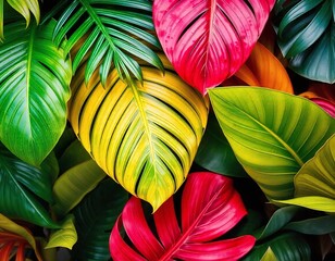 colorful leaves background