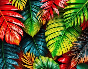 colorful leaves background