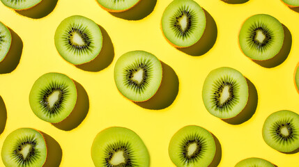 Fototapeta premium seamless pattern with kiwi