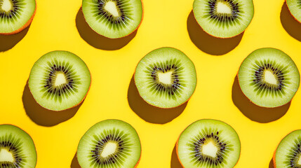 Fototapeta premium seamless pattern with kiwi