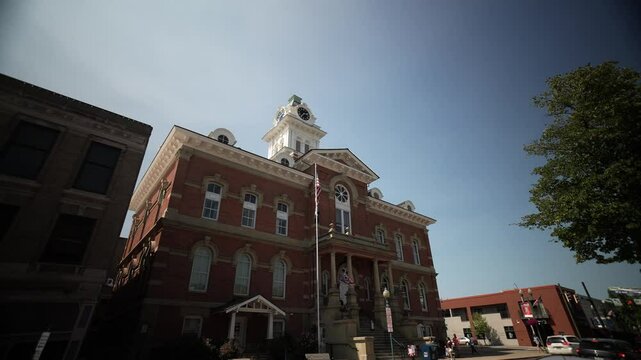 Athens County Common Pleas Courthouse in the small midwest town of Athens, Ohio.