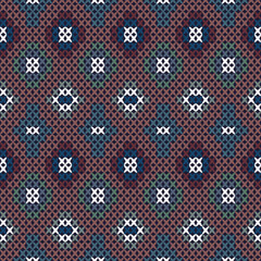 Seamless fabric pattern in a Costist style.