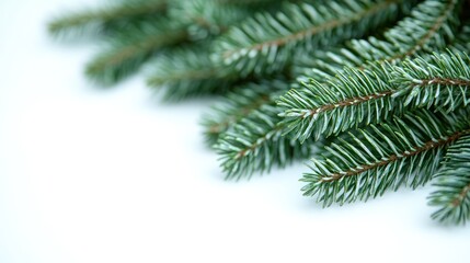 Fresh pine branches create a calming aesthetic, ideal for holiday arrangements